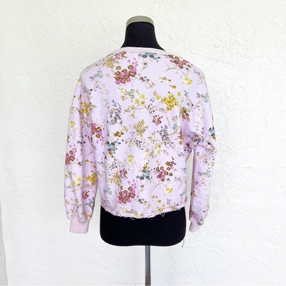 Cinq à Sept Parker Sakura Floral Tie-Front Pullover Sweater Top XS - Picture 6 of 9